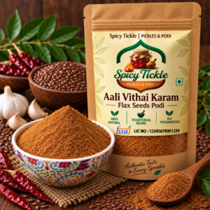 Aali Vithai/Avisa Ginjala Podi/Flax Seeds with Curry leaves Powder
