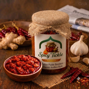 Mutton Pickle Boneless – Authentic Andhra Style