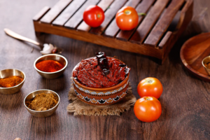 Andhra Tomato Pickle (Tomato Pachadi)