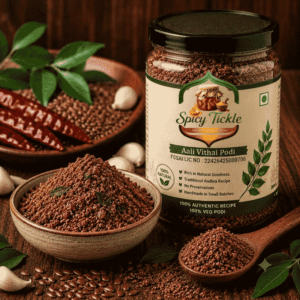 Aali Vithai Podi | Avisa Ginjala Podi | Flax Seeds with Curry Leaves Powder