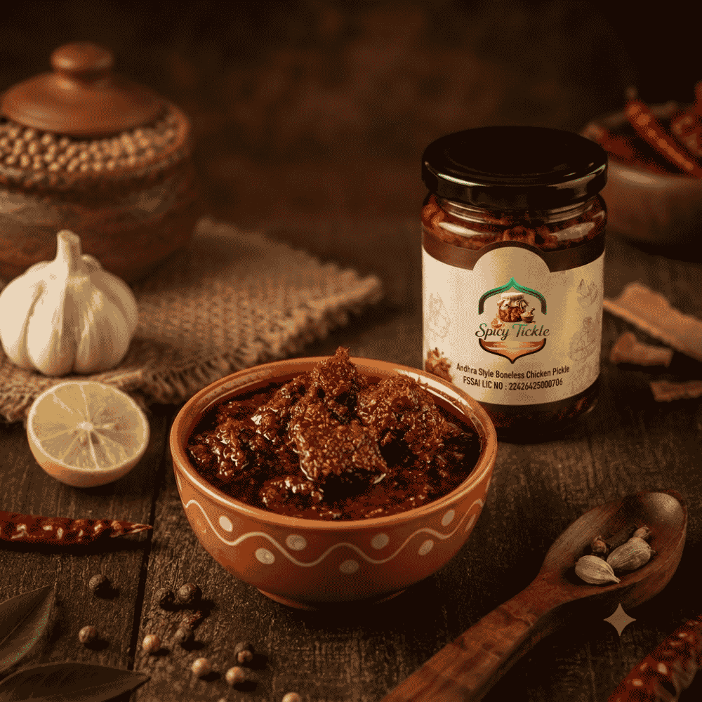 Andhra Style Boneless Chicken Pickle | Authentic Spicy Chicken Pickle Online