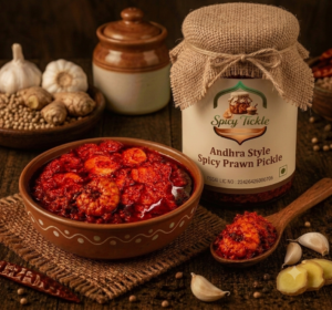 Authentic Andhra Style Spicy Prawn Pickle