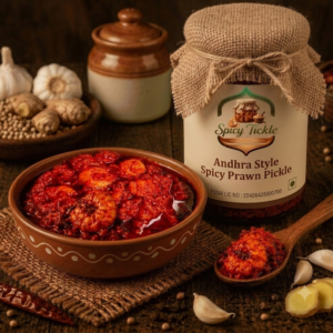 Authentic Andhra Style Spicy Prawn Pickle