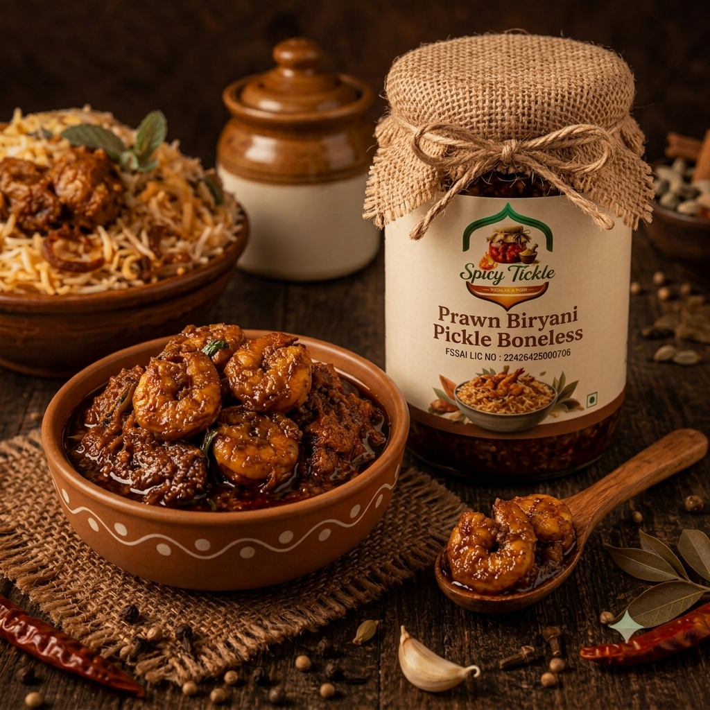 Prawn Biryani Pickle - Andhra Style