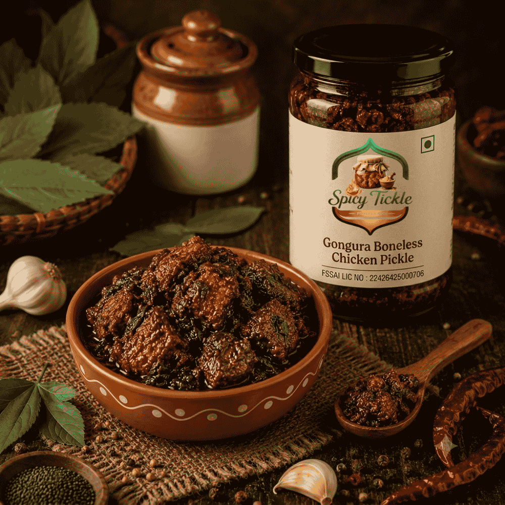 Gongura Boneless Chicken Pickle - Andhra Style | Authentic Gongura Chicken Pickle