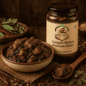 Gongura Mutton Boneless Pickle - Andhra Style