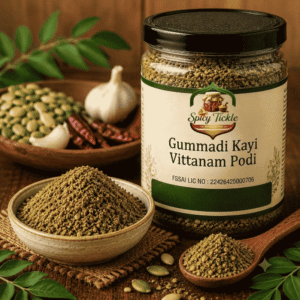 Gummadi Kayi Vittanam Podi | Poosani Vidhai Podi | Pumpkin Seeds with Curry Leaves Powder