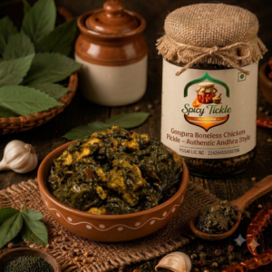 Gongura Boneless Chicken Pickle - Authentic Andhra Style