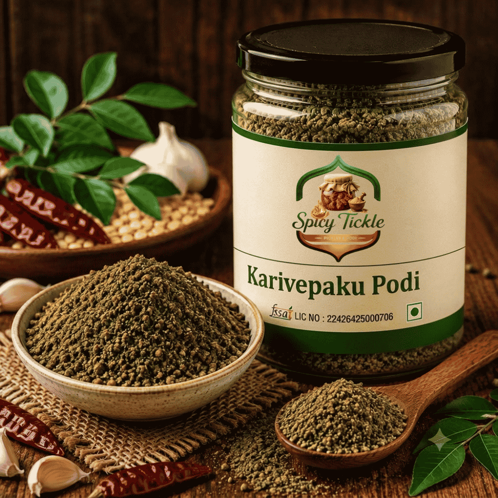 Karivepaku Podi | Karuvapillai Podi | Curry Leaves Powder