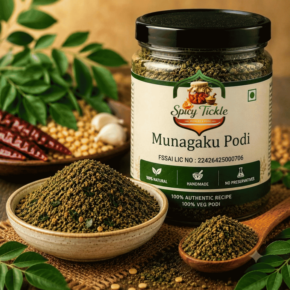 Munagaku Podi | Murunga Keera Podi | Drumstick Leaves with Curry Leaves Powder